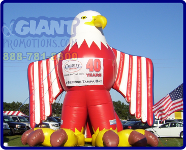 Patriotic eagle giant inflatable advertising balloon.