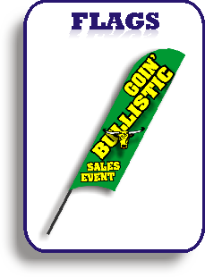 Feather flags button
