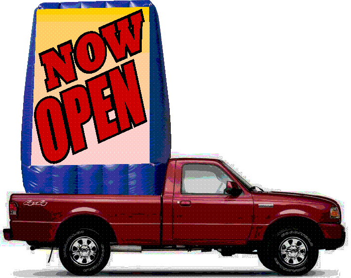 Truck bed billboard