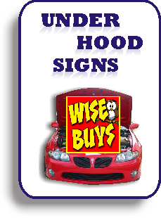 Under hood signs button