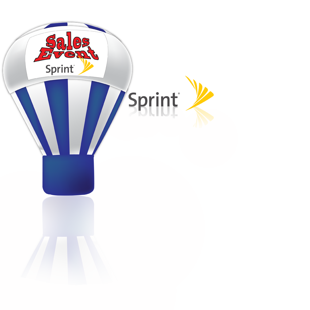 Sprint advertising balloon.