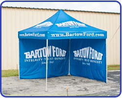 Custom tent for Bartow Ford