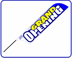 Grand opening flag.