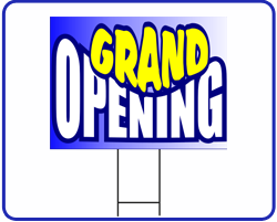 Grand opening sign