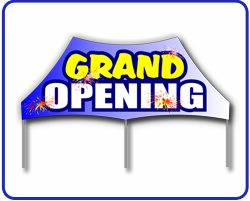 Grand opening tent.