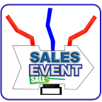 Sales event arrow dancer.