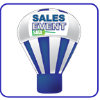 Sales event cold air balloon.