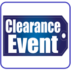 Clearance event custom banner.