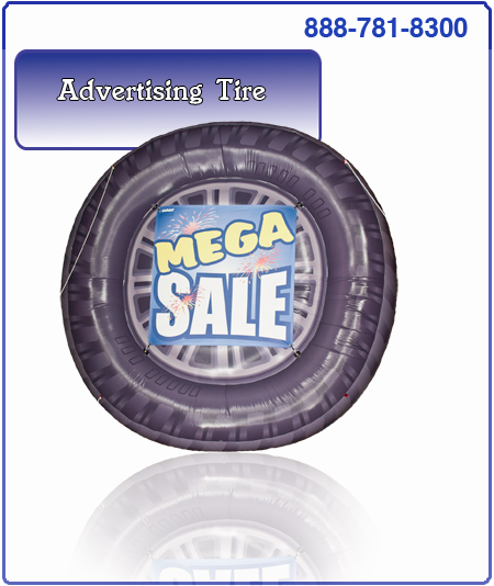 Advertising inflatable tire