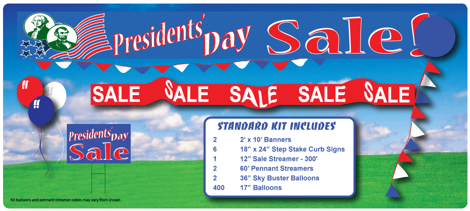 president's day sale in a box