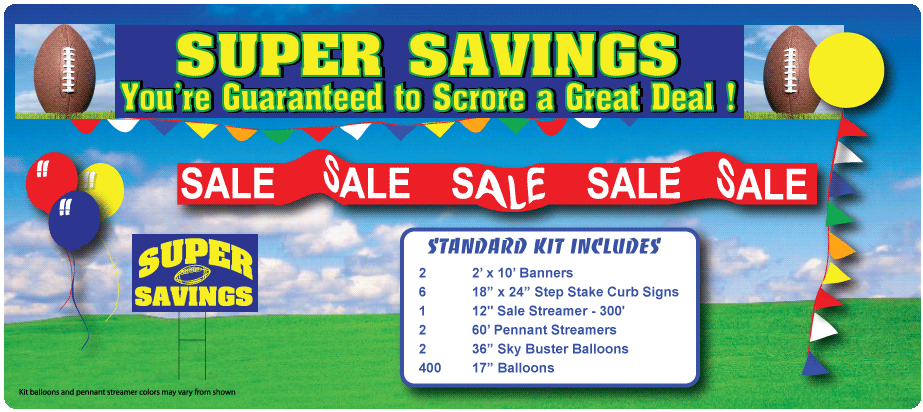 Super Bowl Savings Sale in a Box