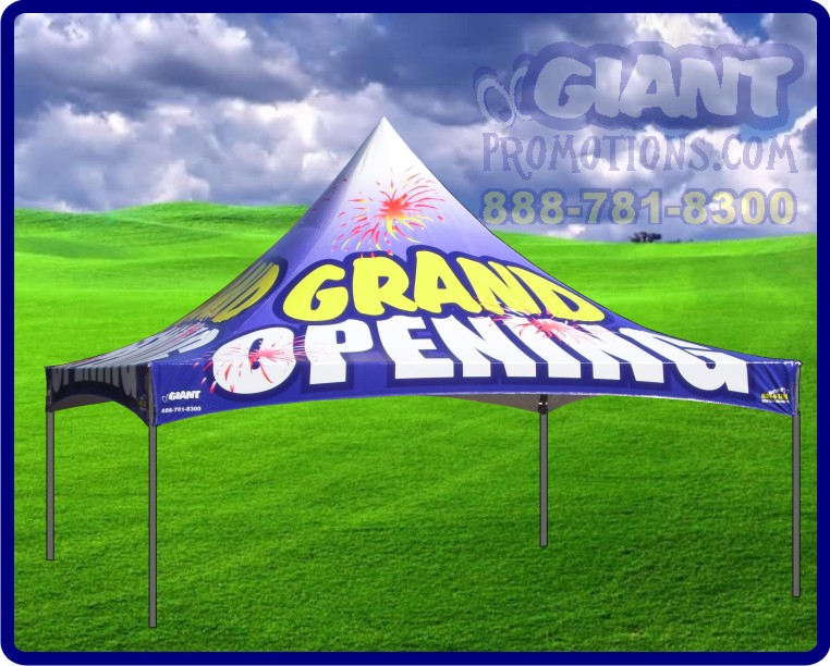 Grand opening tent.
