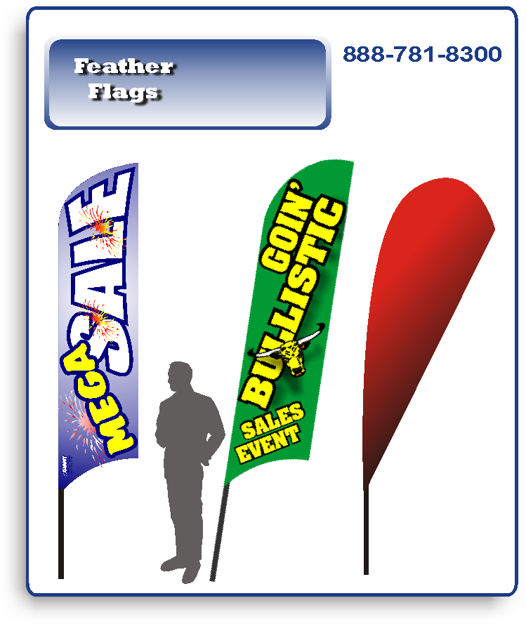 feather flags advertising
