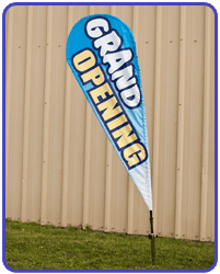 Grand opening swooper flag
