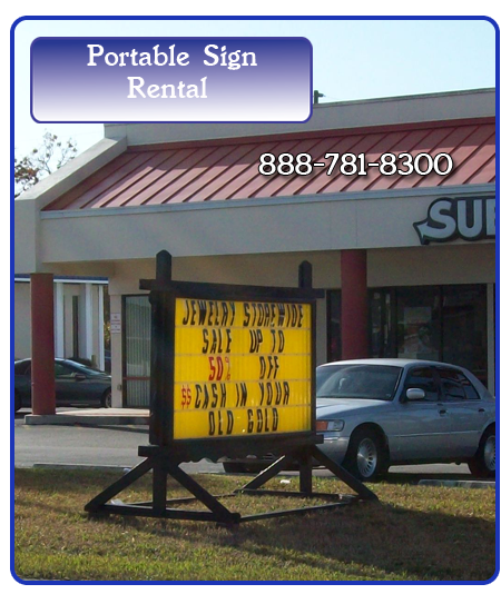 Portable Sign Rental