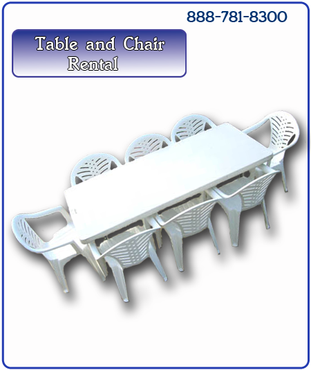 Table and chair rental