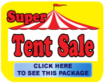 sale in a box super tent sale