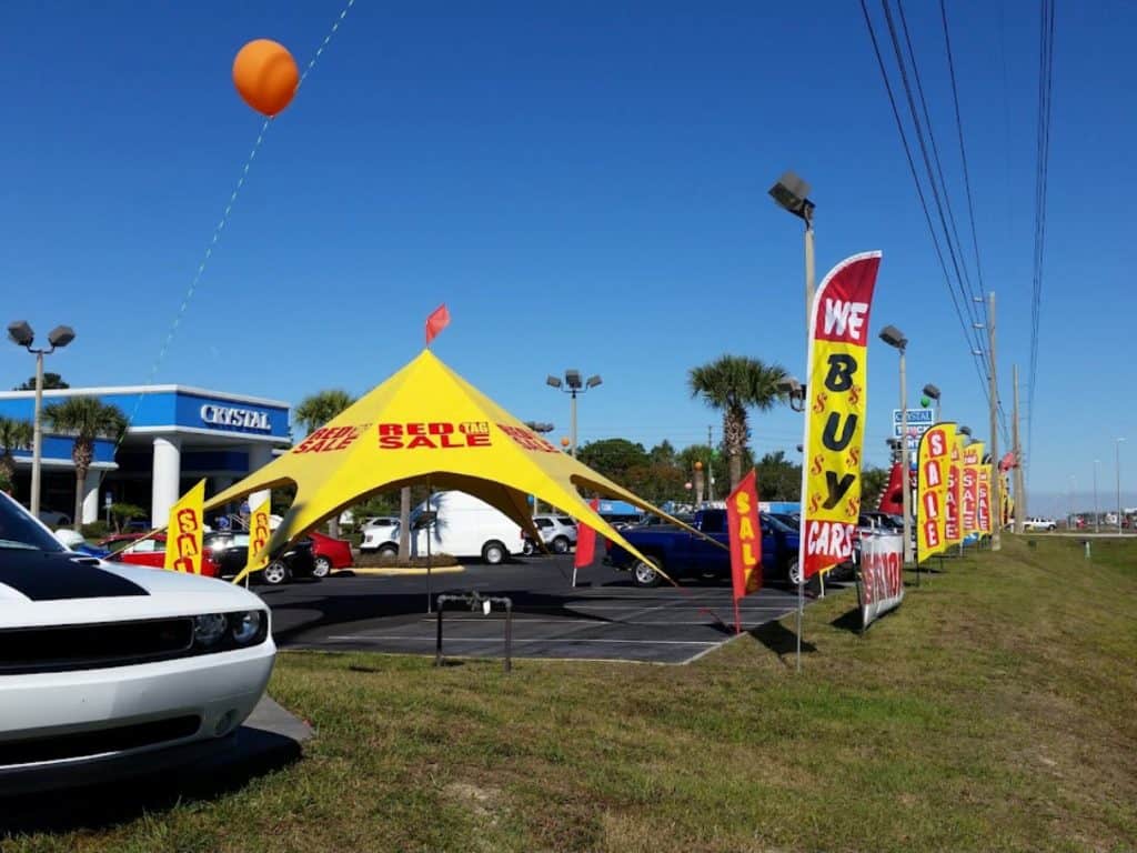 Giant Promotions offers star tents for events and dealership tent rentals