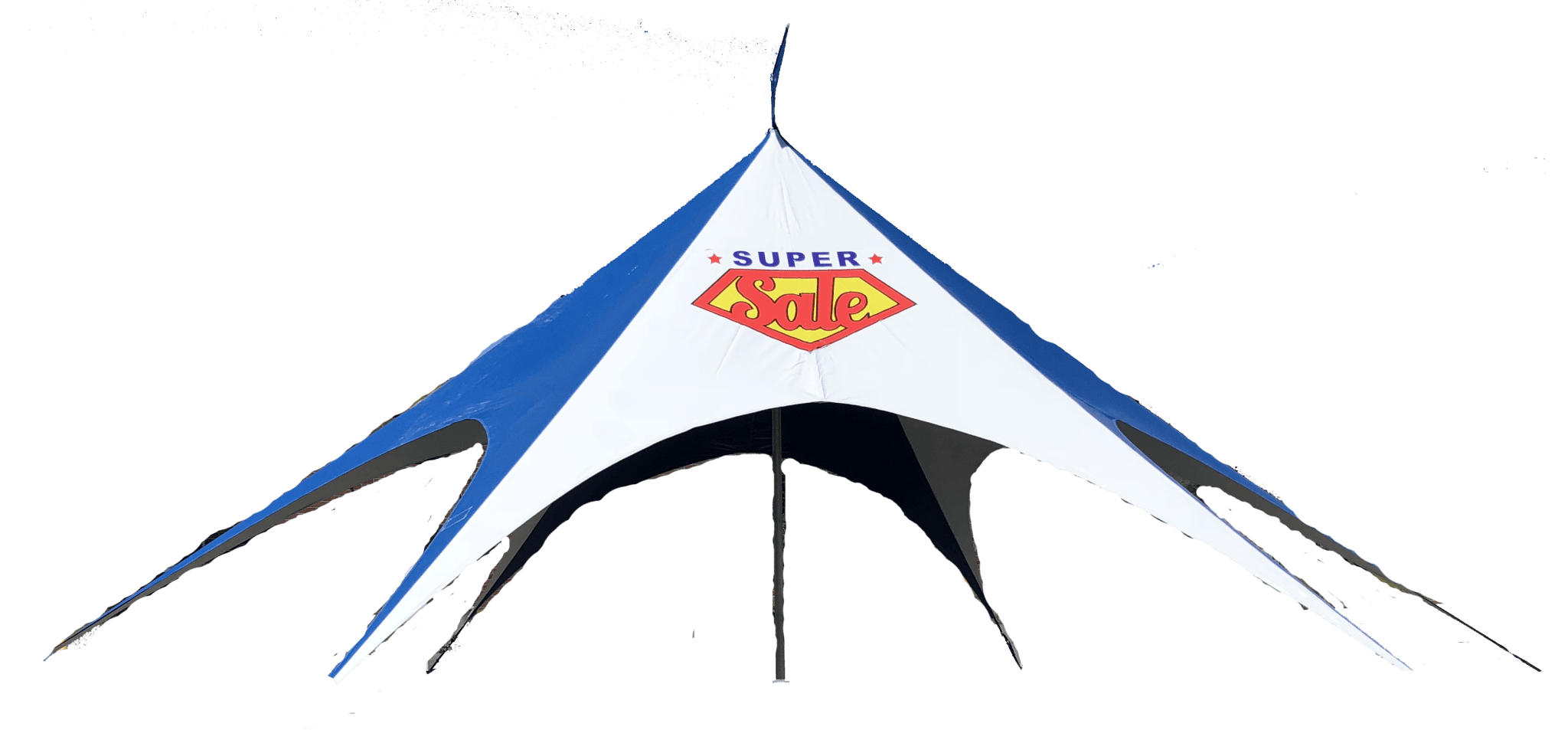 Star tent with 'Super Sale' banner - Giant Promotions